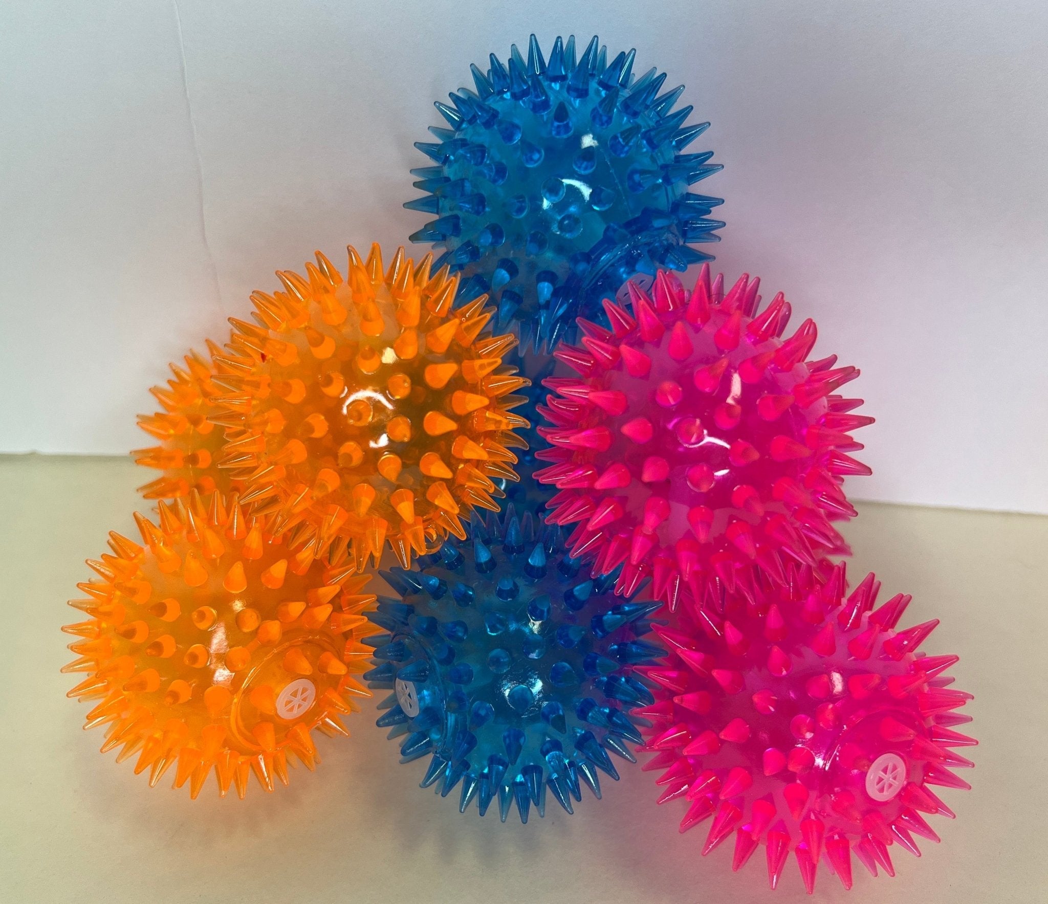 30% OFF!  2.5" Spiky Ball Squeakers, 3 Colors CHEAPER THAN AMAZON