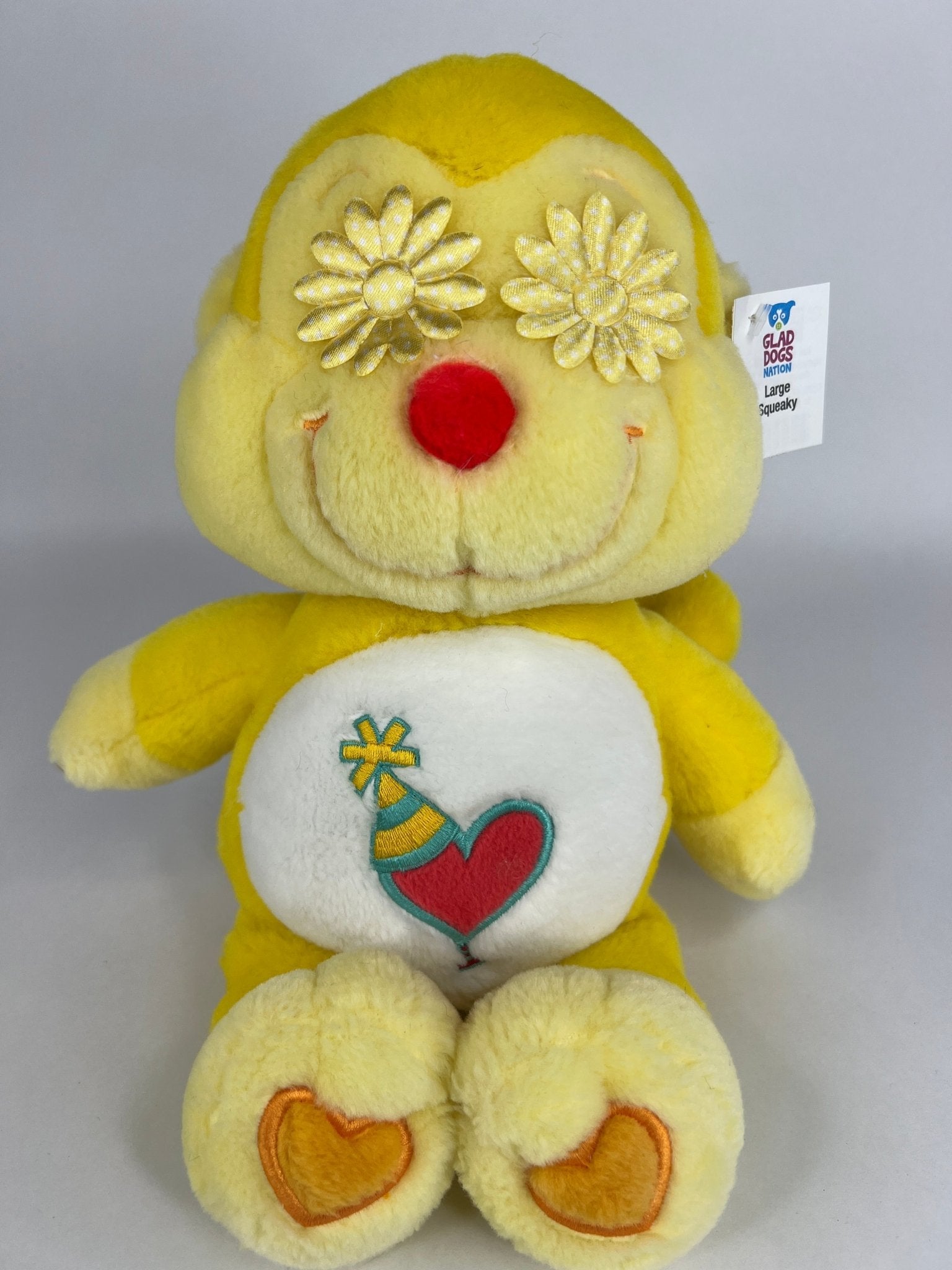 Care Bears Squeaky & NO Squeak Dog Toys Upcycled Plush