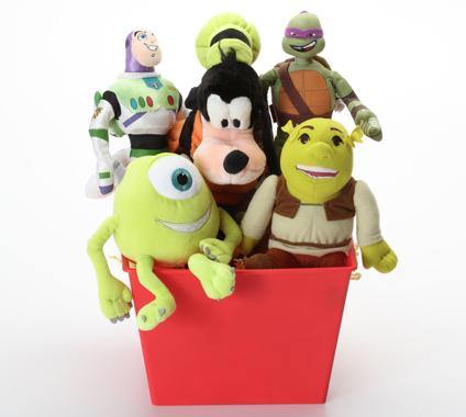 Cartoon & Pop Culture SQUEAKY Dog & Puppy Gift Basket: 3 Sizes