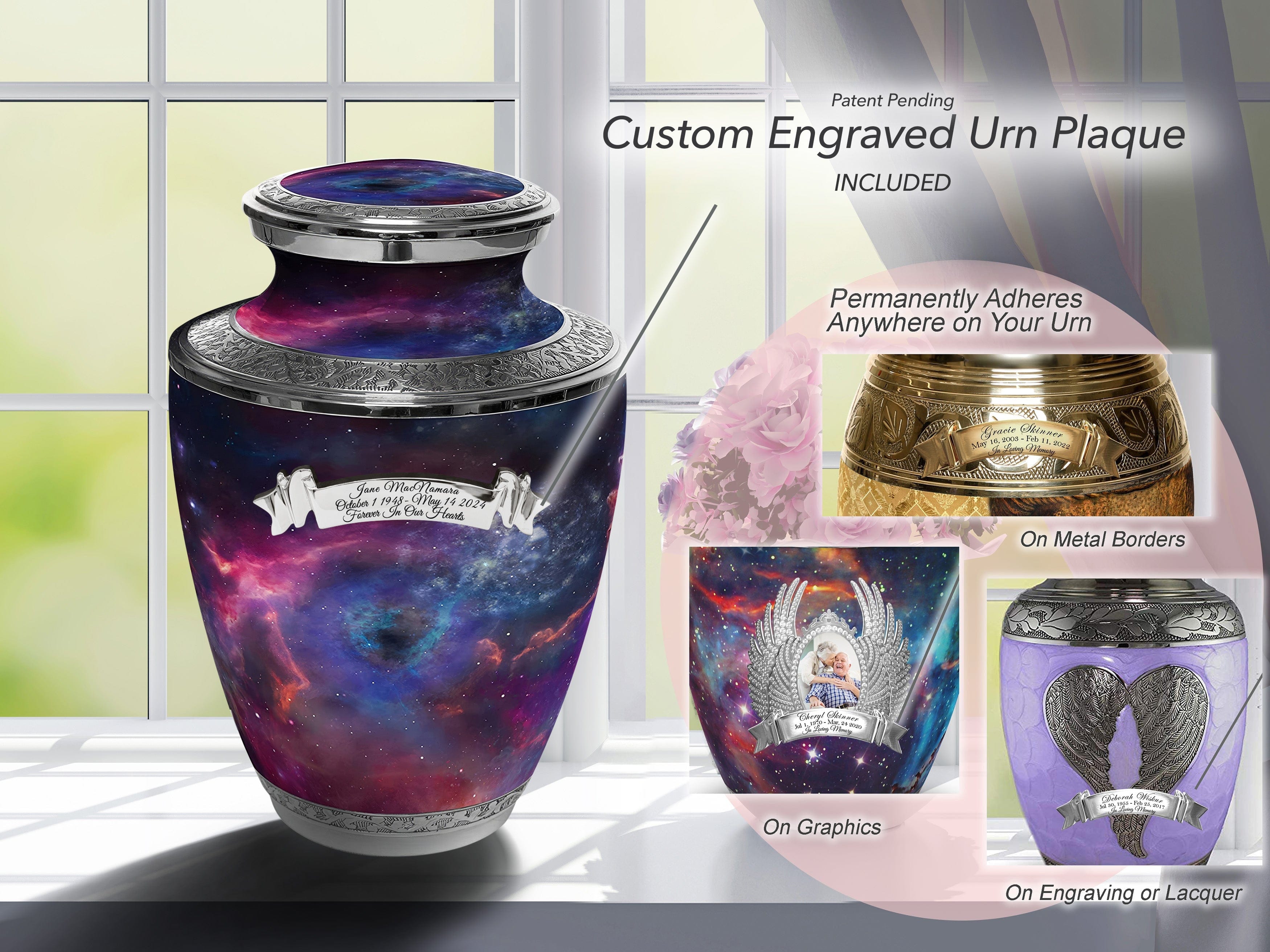 Interstellar Nebula Extra Large Urn or Companion Urn – Extra Large Urns for Human Ashes | XL Urn & XXL Urn