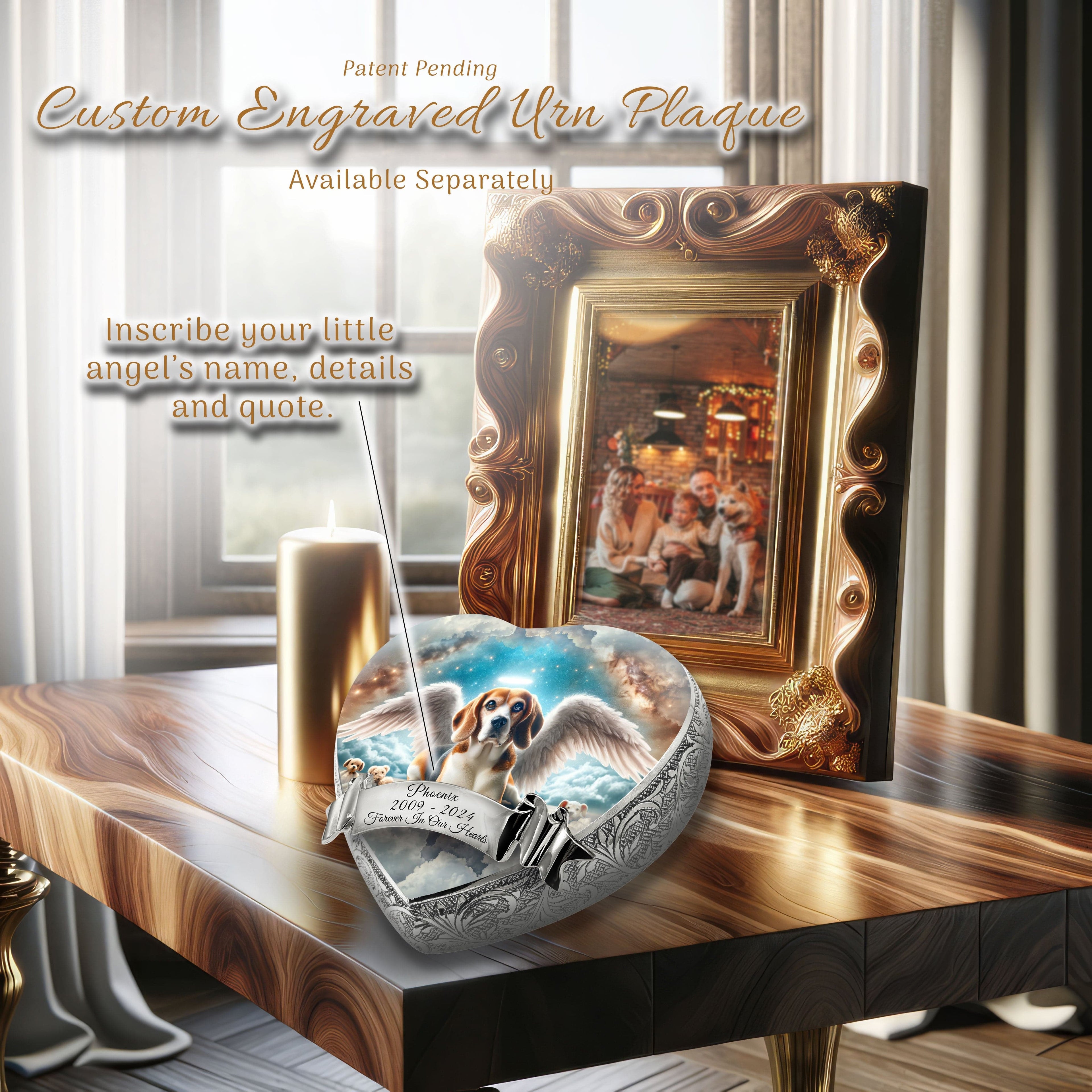 Beagle Dog Urn - Heavenly Splendor Urn for Dog Ashes