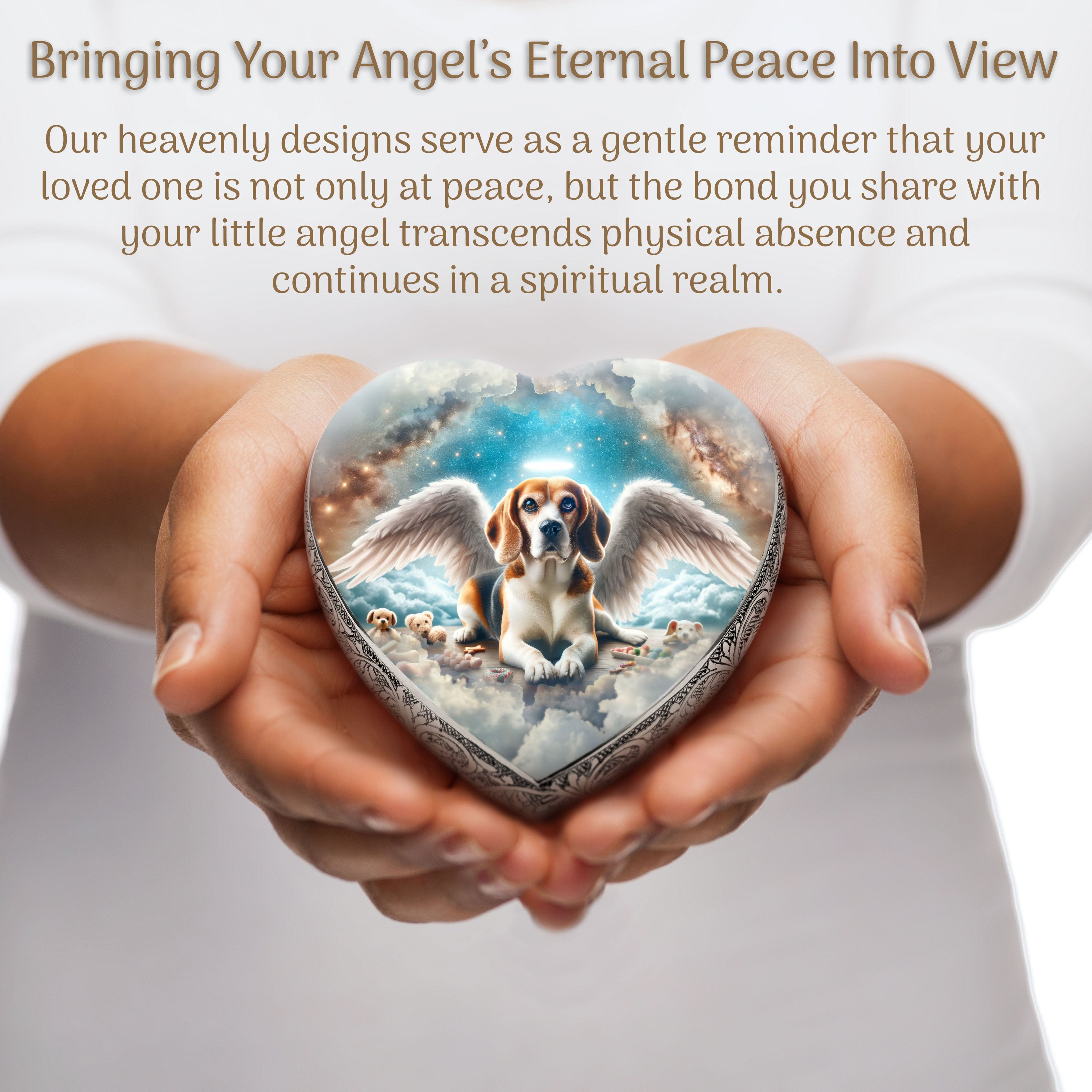 Beagle Dog Urn - Heavenly Splendor Urn for Dog Ashes