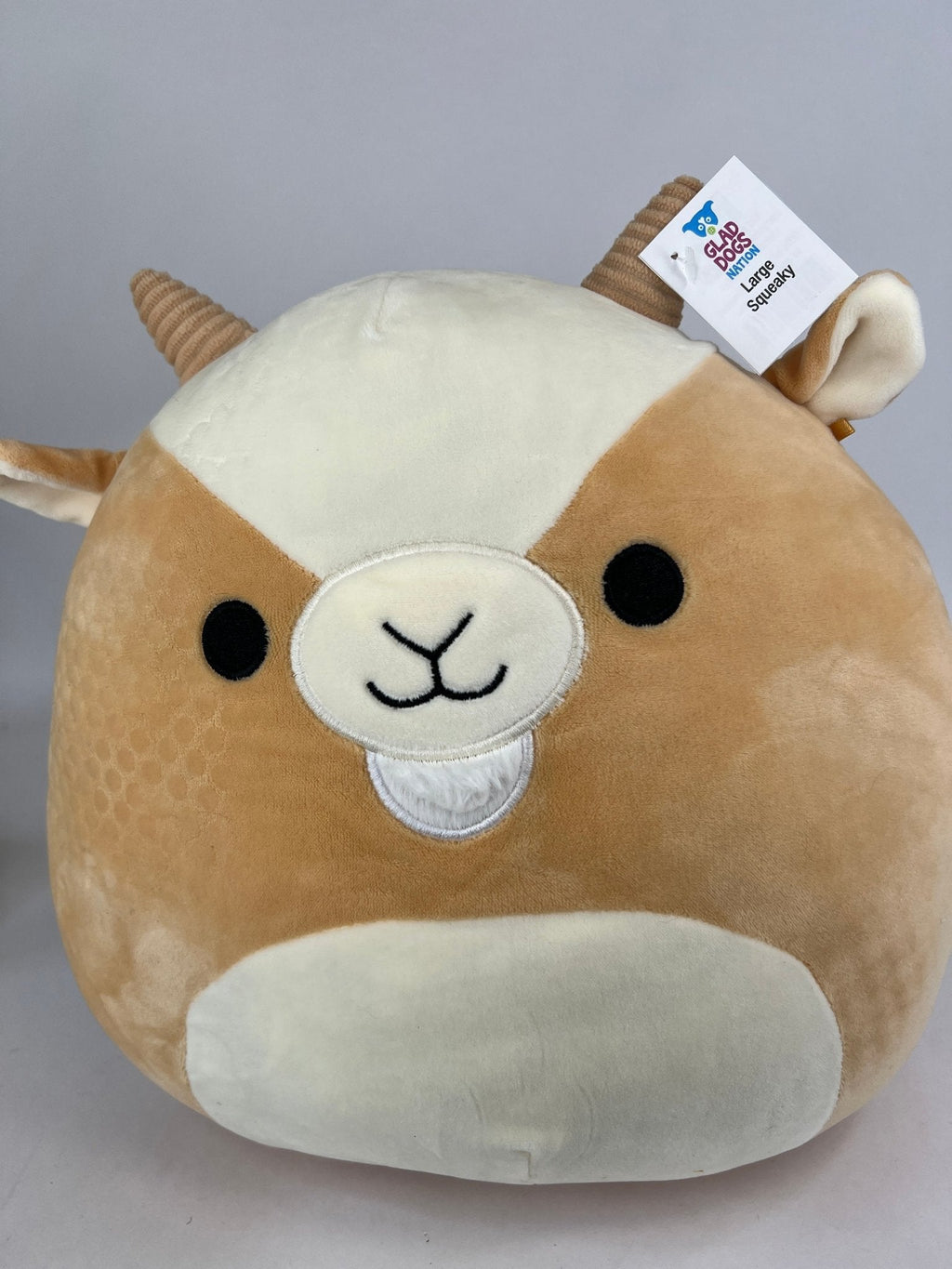 BOGO! Large Squishy Cuddlers Super Soft Plush Pet Toys: Squeak & NO Squeak